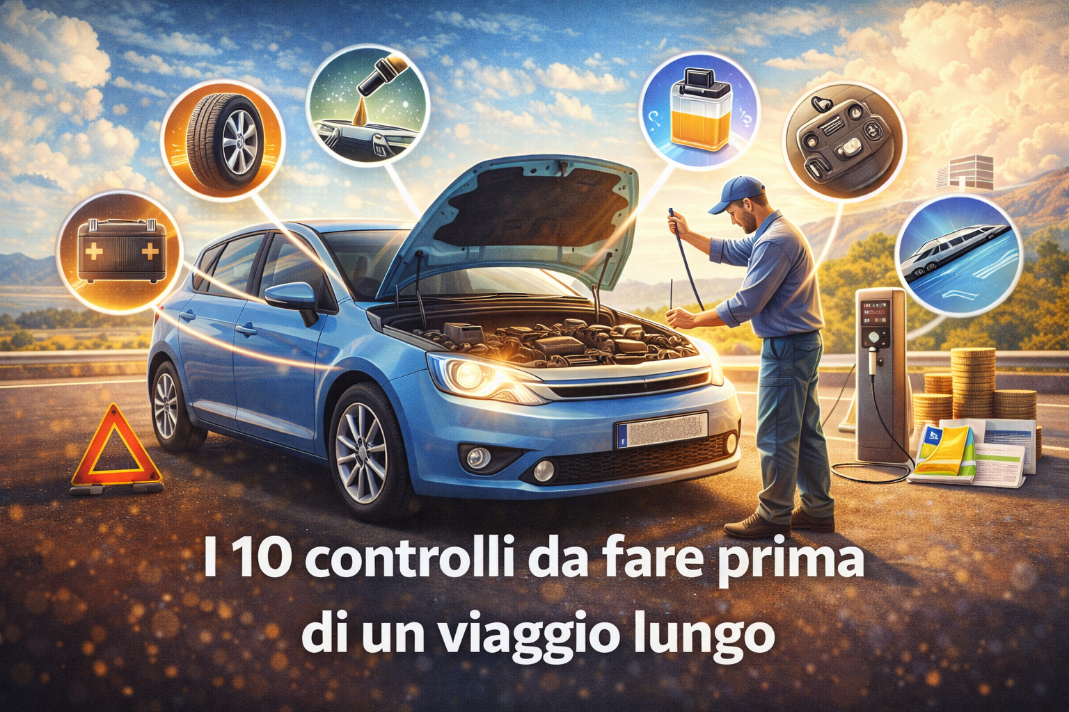 I 10 controlli da fare prima di un viaggio lungo