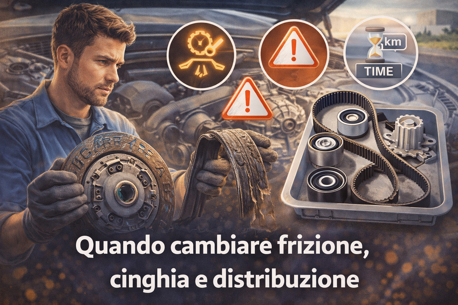 Quando cambiare frizione, cinghia e distribuzione