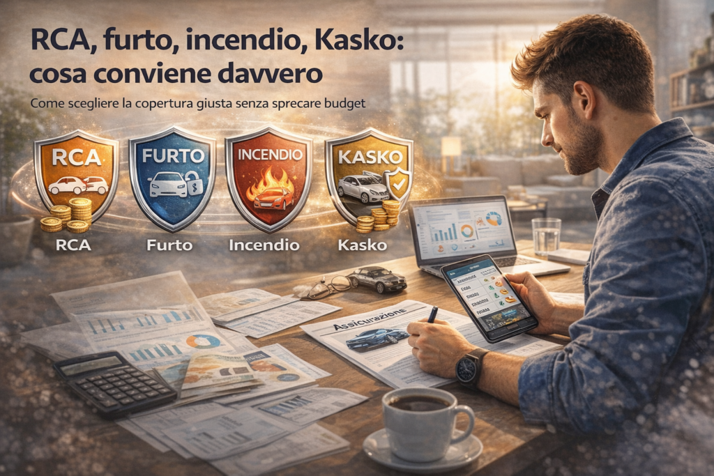 RCA, furto, incendio, Kasko: cosa conviene davvero