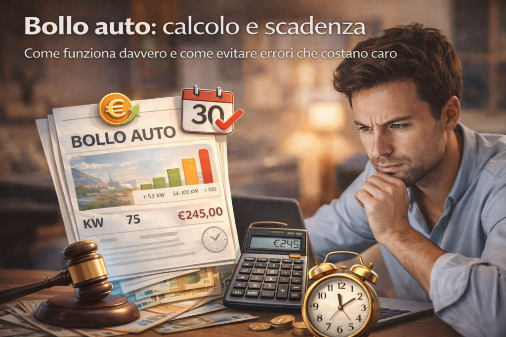 Bollo auto: calcolo e scadenza