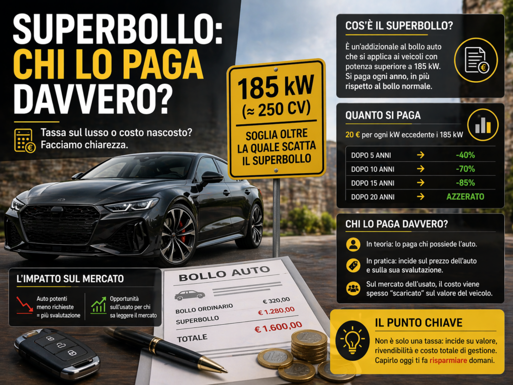 Superbollo: chi lo paga davvero