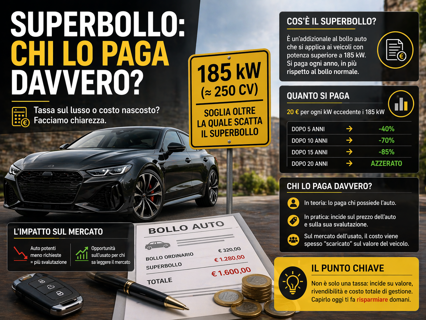 Superbollo: chi lo paga davvero