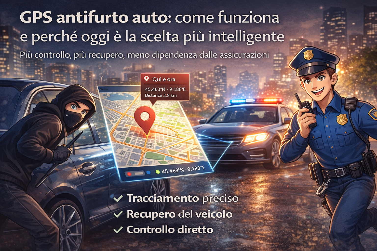 GPS antifurto auto: come funziona e perché oggi è la scelta più intelligente