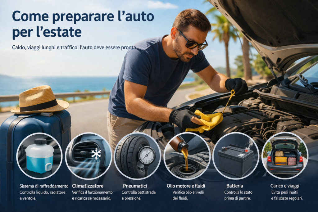 Come preparare l’auto per l’estate