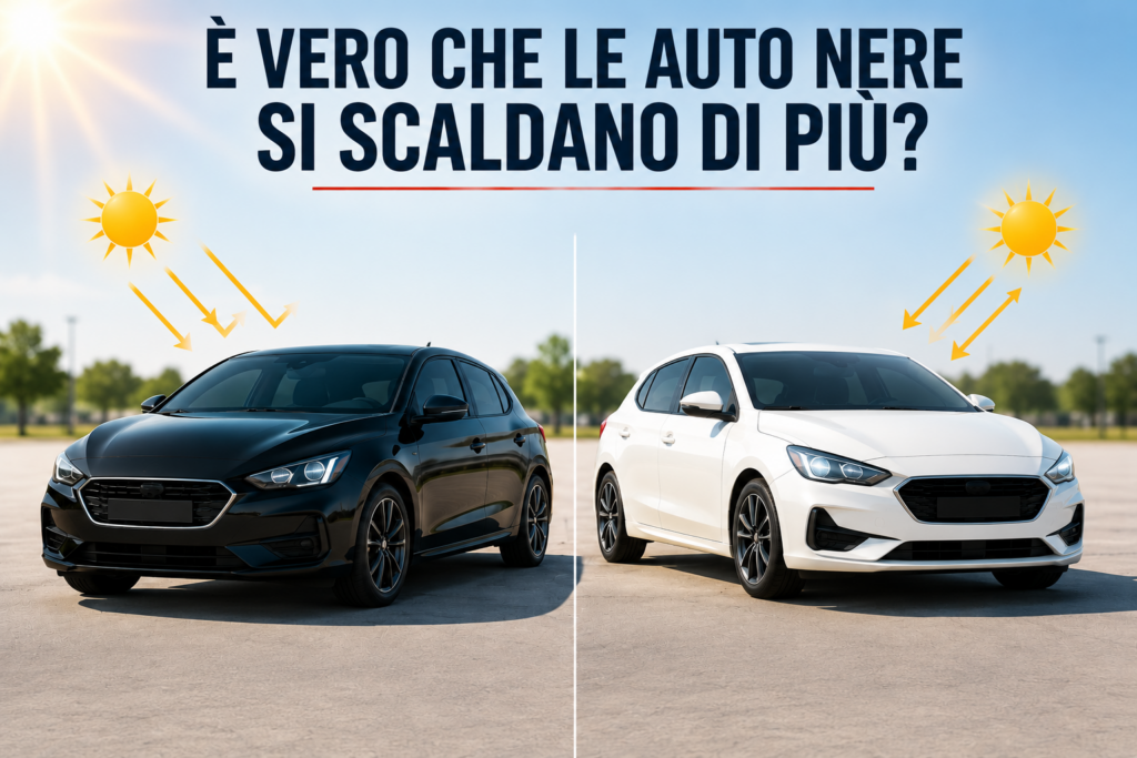 È vero che le auto nere si scaldano di più?