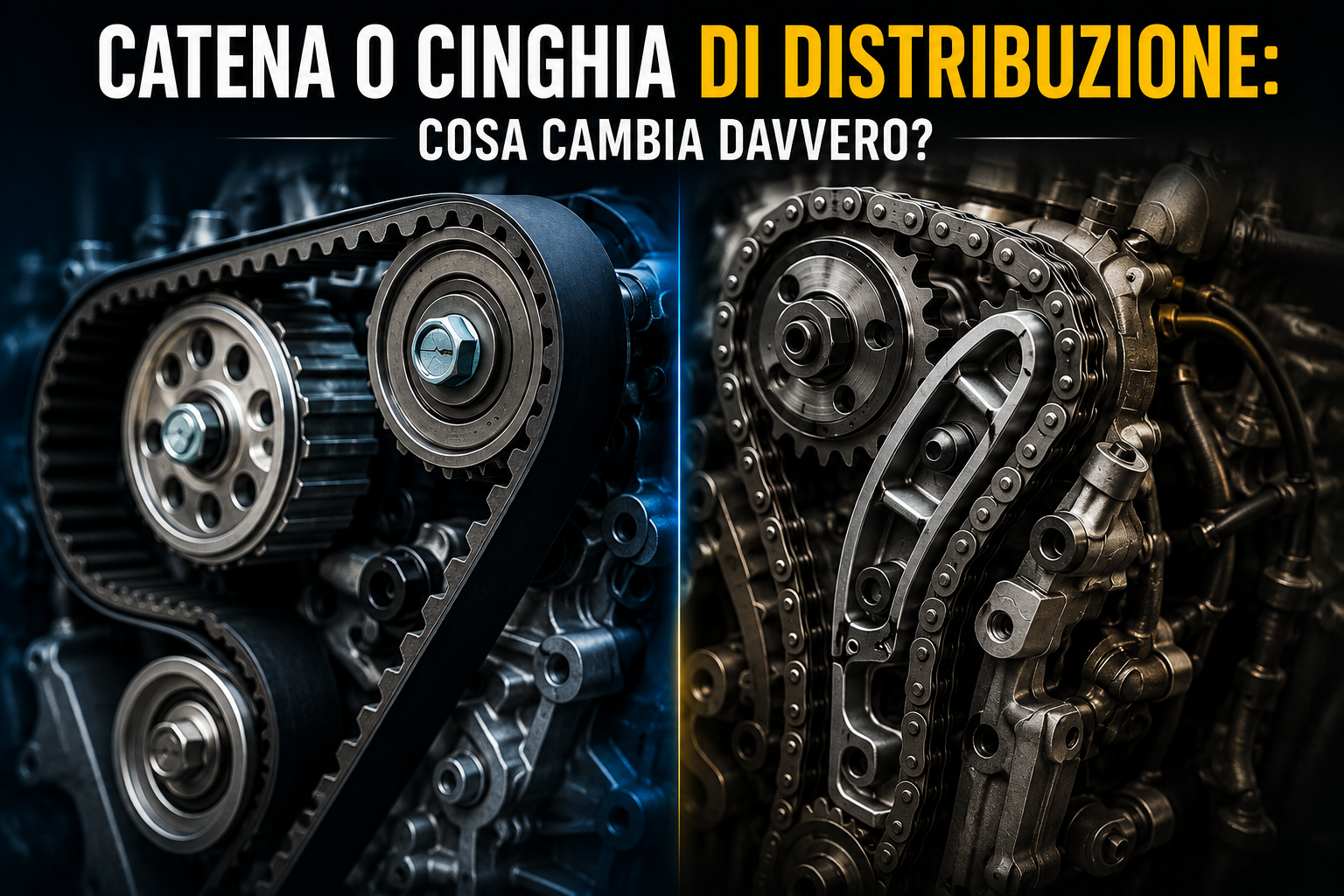 Catena o cinghia di distribuzione: cosa cambia davvero?