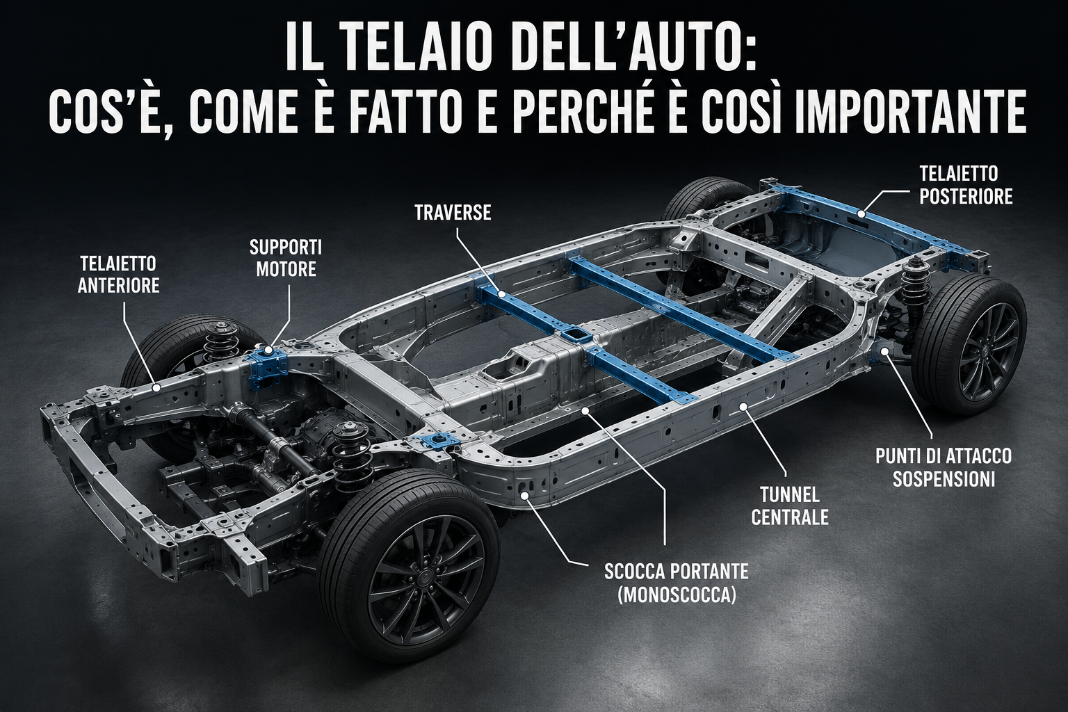Il telaio dell'auto: cos'è, come è fatto e perché è così importante