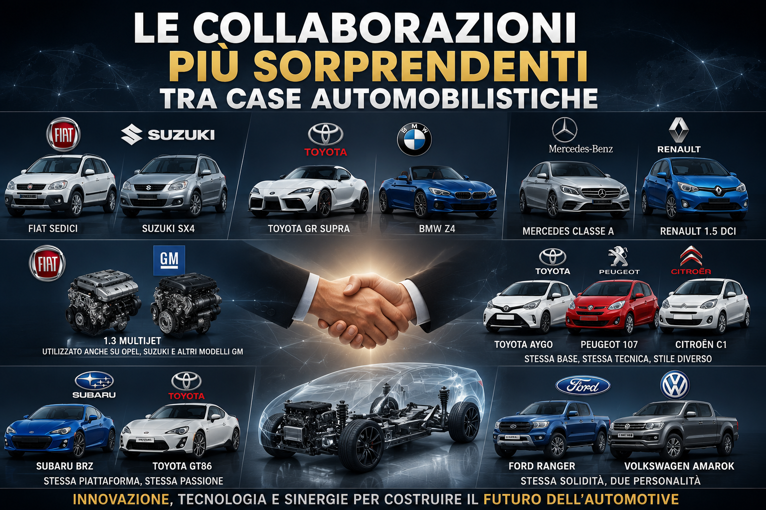 Le collaborazioni più sorprendenti tra case automobilistiche
