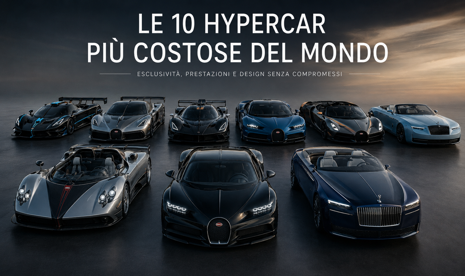 Le 10 hypercar più costose del mondo