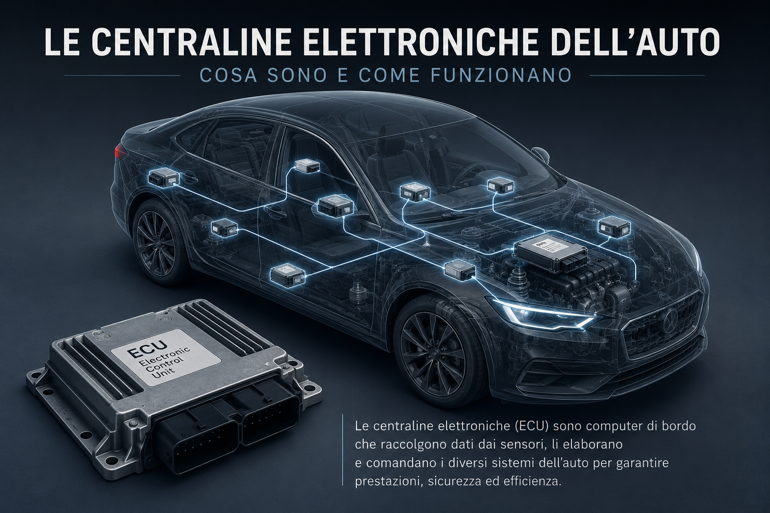 Le centraline elettroniche dell'auto: il cervello invisibile che controlla ogni funzione del veicolo