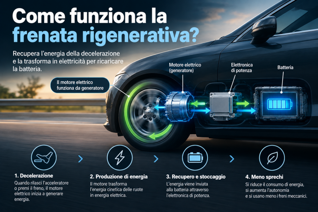 Come funziona la frenata rigenerativa?