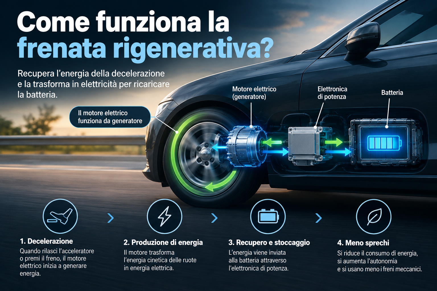 Come funziona la frenata rigenerativa?