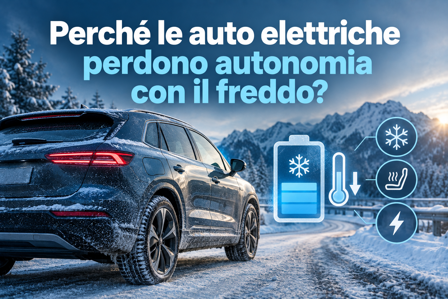 Perché le auto elettriche perdono autonomia con il freddo?