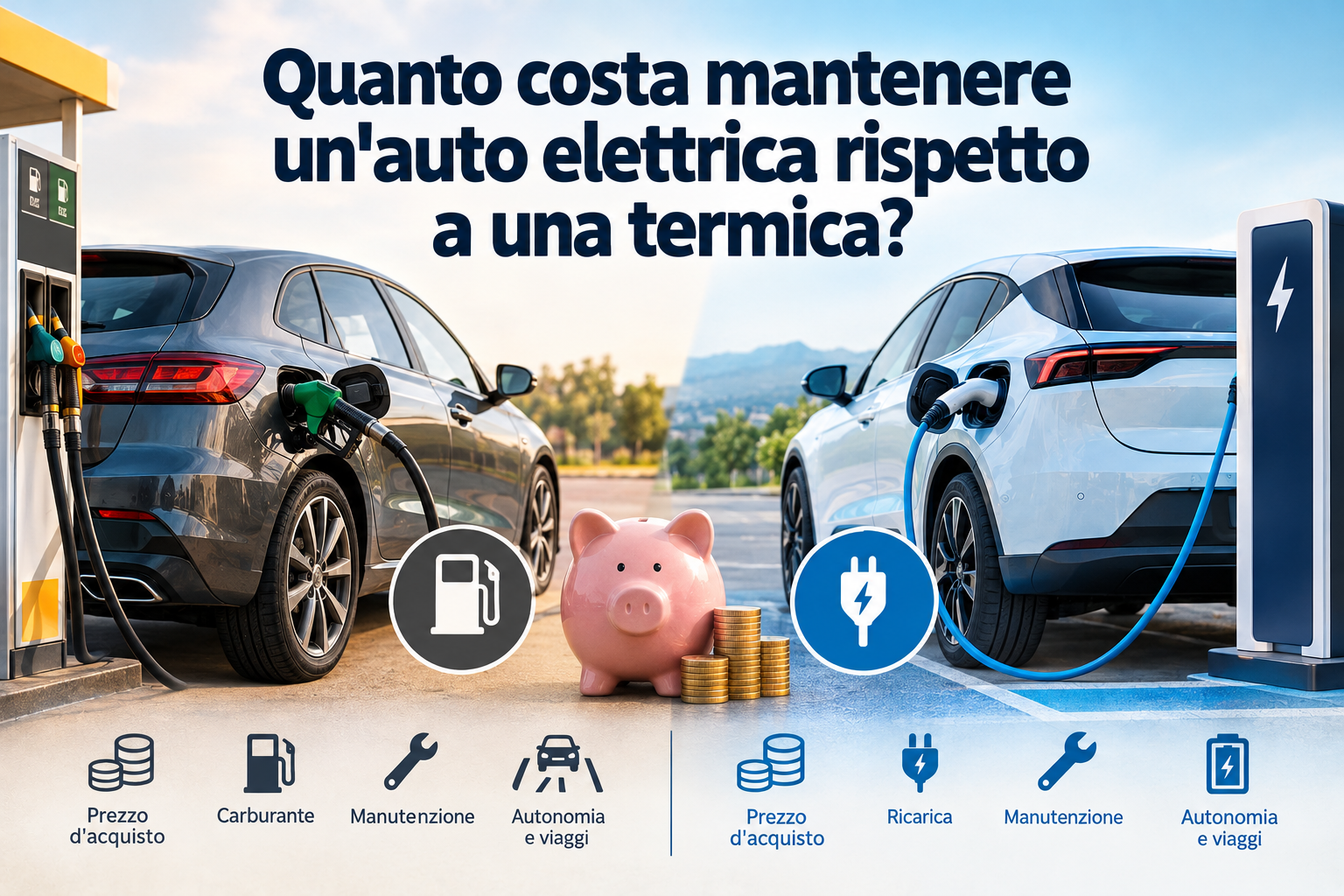 Quanto costa mantenere un'auto elettrica rispetto a una termica?