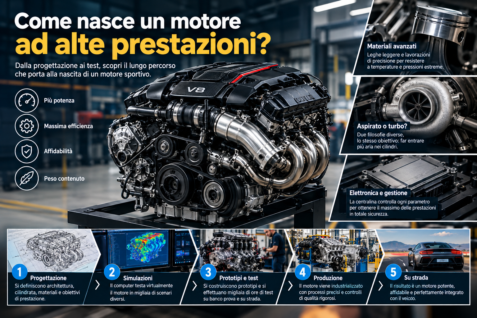 Come nasce un motore ad alte prestazioni?